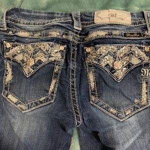 Miss me straight leg jeans- waist 28”